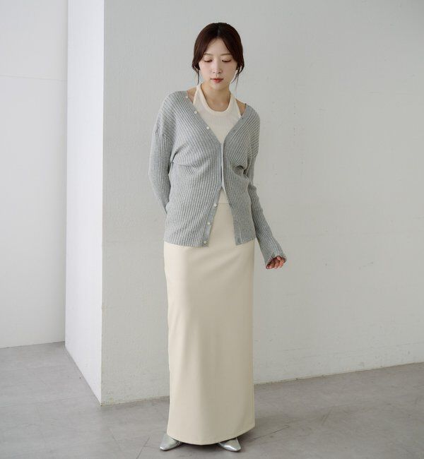  「2WAYリブカーディガン」|カーディガン|