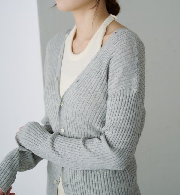  「2WAYリブカーディガン」|カーディガン|