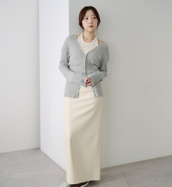  「2WAYリブカーディガン」|カーディガン|
