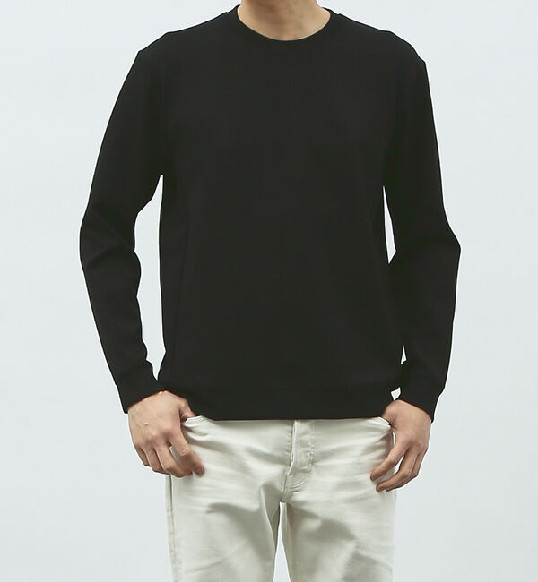 ABAHOUSE「【ハイバックネック】ダンボールニット スウェット / ロンT」|スウェット・ジャージ|ブラック