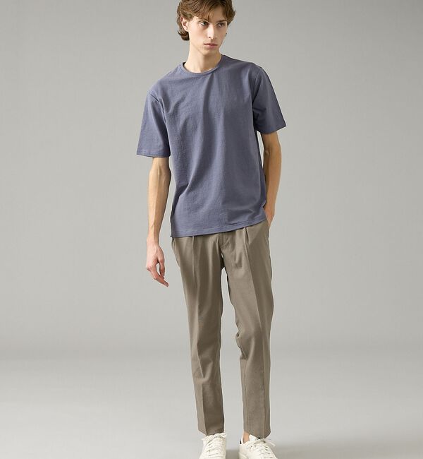 ABAHOUSE「シュリンク天竺 クルーネック半袖Tシャツ【予約】」|Tシャツ・カットソー|