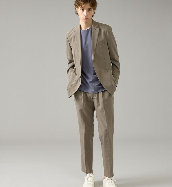 ABAHOUSE「シュリンク天竺 クルーネック半袖Tシャツ【予約】」|Tシャツ・カットソー|