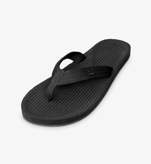 ABAHOUSE「【Indosole/インドソール】EASY LIVING Flip Flops」|サンダル|ブラック