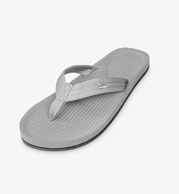 ABAHOUSE「【Indosole/インドソール】EASY LIVING Flip Flops」|サンダル|グレー