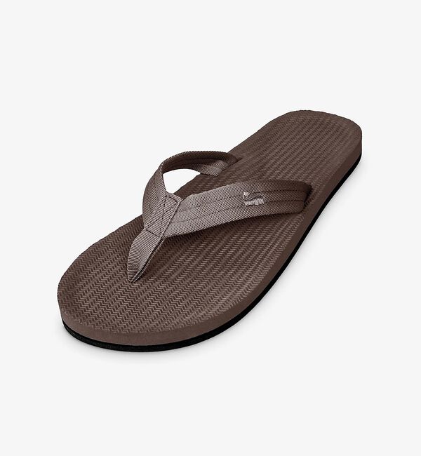 ABAHOUSE「【Indosole/インドソール】EASY LIVING Flip Flops」|サンダル|ブラウン