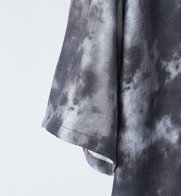 ABAHOUSE「【リネン混】アブストラクト柄 半袖シャツ」|シャツ・ブラウス|