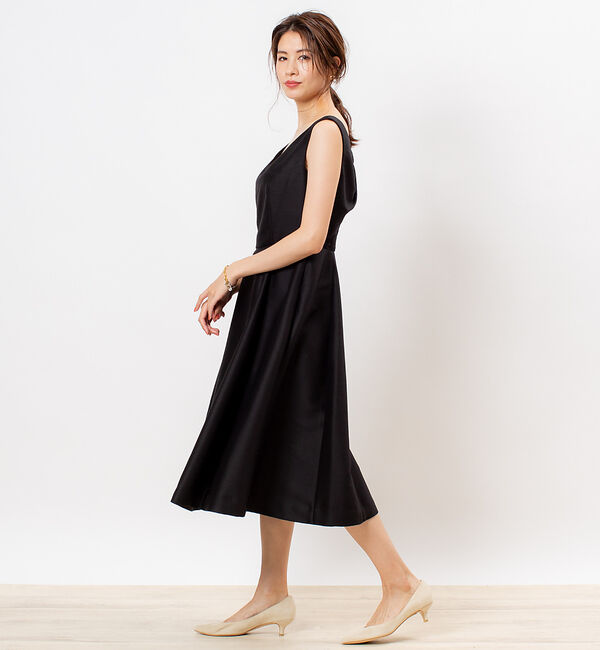 Rouge vif「【FLICKA】バックレースフィット＆フレアドレス」|ワンピース|