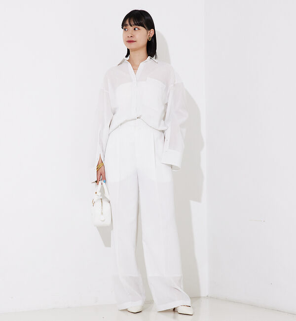 Rouge vif「【セットアップ対応】エアリーボイルパンツ」|その他|