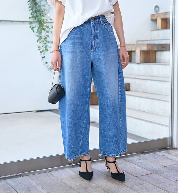 Rouge vif「【RED CARD/レッドカード】Oregon　カーブワイドクロップドデニム」|デニム|