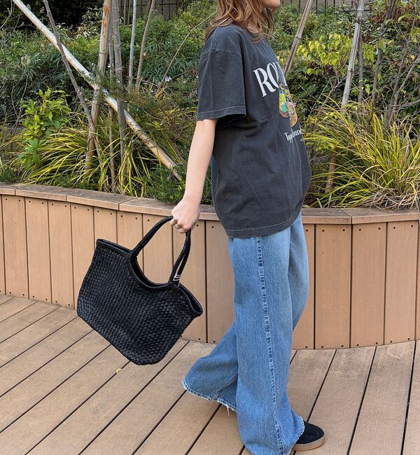 Rouge vif「【The Bagmati/ザ バグマティ】レザーメッシュミニトート」|トートバッグ|