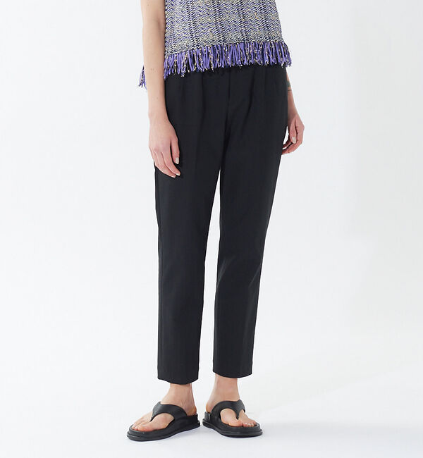 qualite「ドライギャバシガレットパンツ」|その他|ネイビー