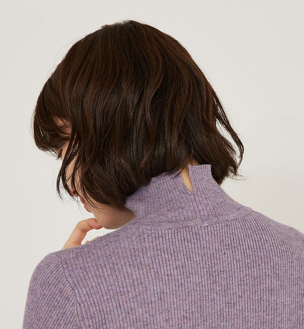 abahouse mavie「ストレッチリブハイネックプルオーバー」|ニット・セーター|