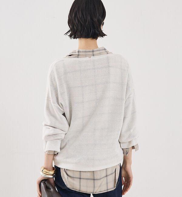 The Store by C' 「【COCUCA】リネンVネックニット」|ニット・セーター|