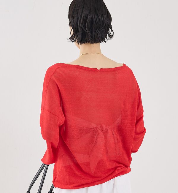 The Store by C' 「【COCUCA】リネンVネックニット」|ニット・セーター|