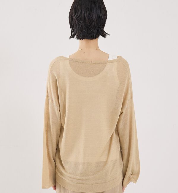 The Store by C' 「【COCUCA】リネンVネックニット」|ニット・セーター|