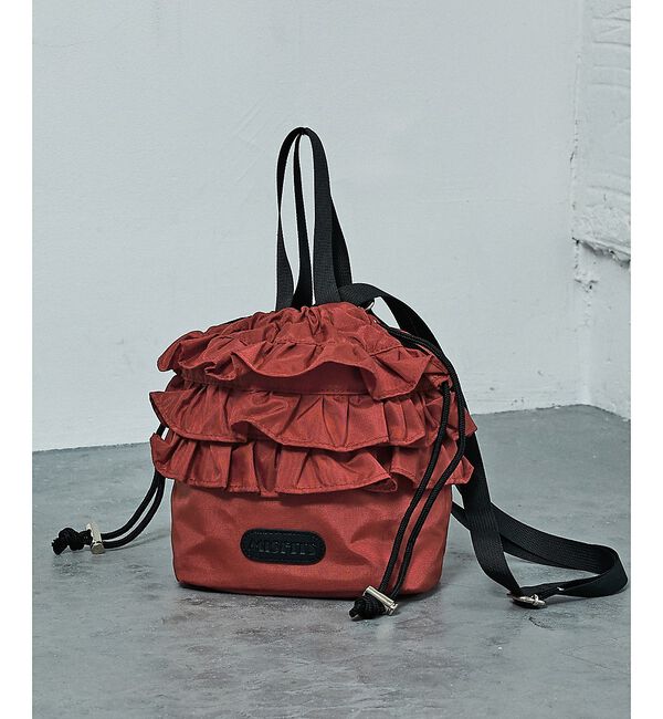 NOMINE「【MISFITS】2WAYフリル 巾着 トートバッグ」|トートバッグ|ダークオレンジ