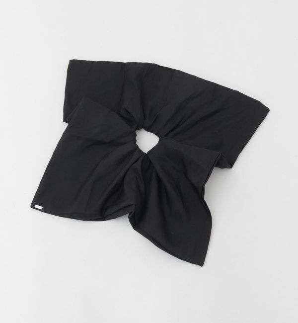TIARA「【Heyep/ヘイップ】Silk Square Large Scrunchie」|ヘアゴム・シュシュ|ブラック