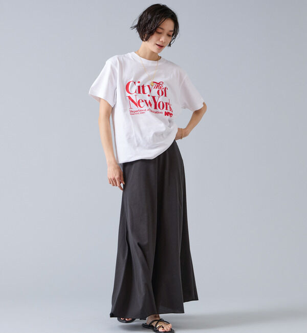 Liesse「【定番】カットソーフレアスカート」|スカート|