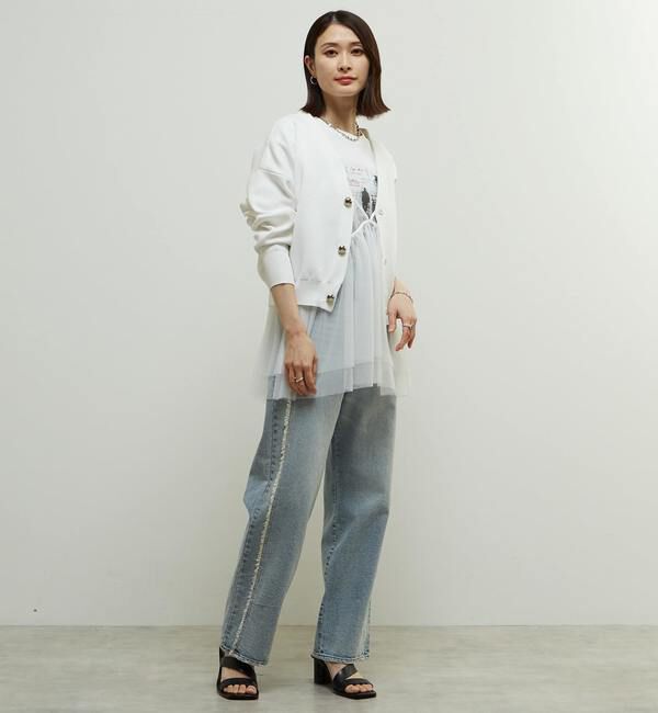 Soffitto「リブ編み前後2WAYニットカーディガン」|カーディガン|