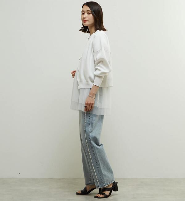 Soffitto「リブ編み前後2WAYニットカーディガン」|カーディガン|