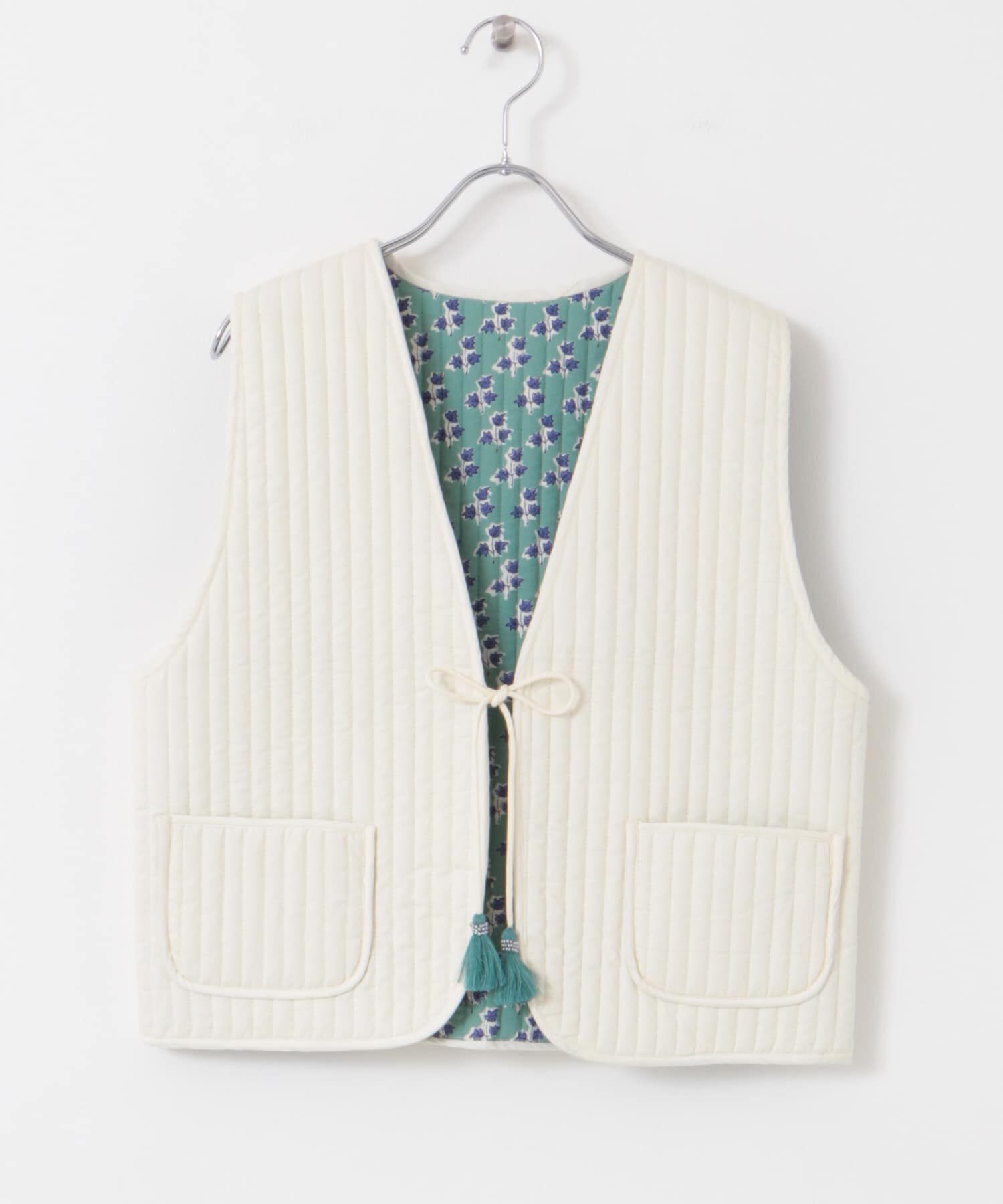 URBAN RESEARCH DOORS「コットンリバーシブルキルティングベスト」|ダウンベスト・ベスト|