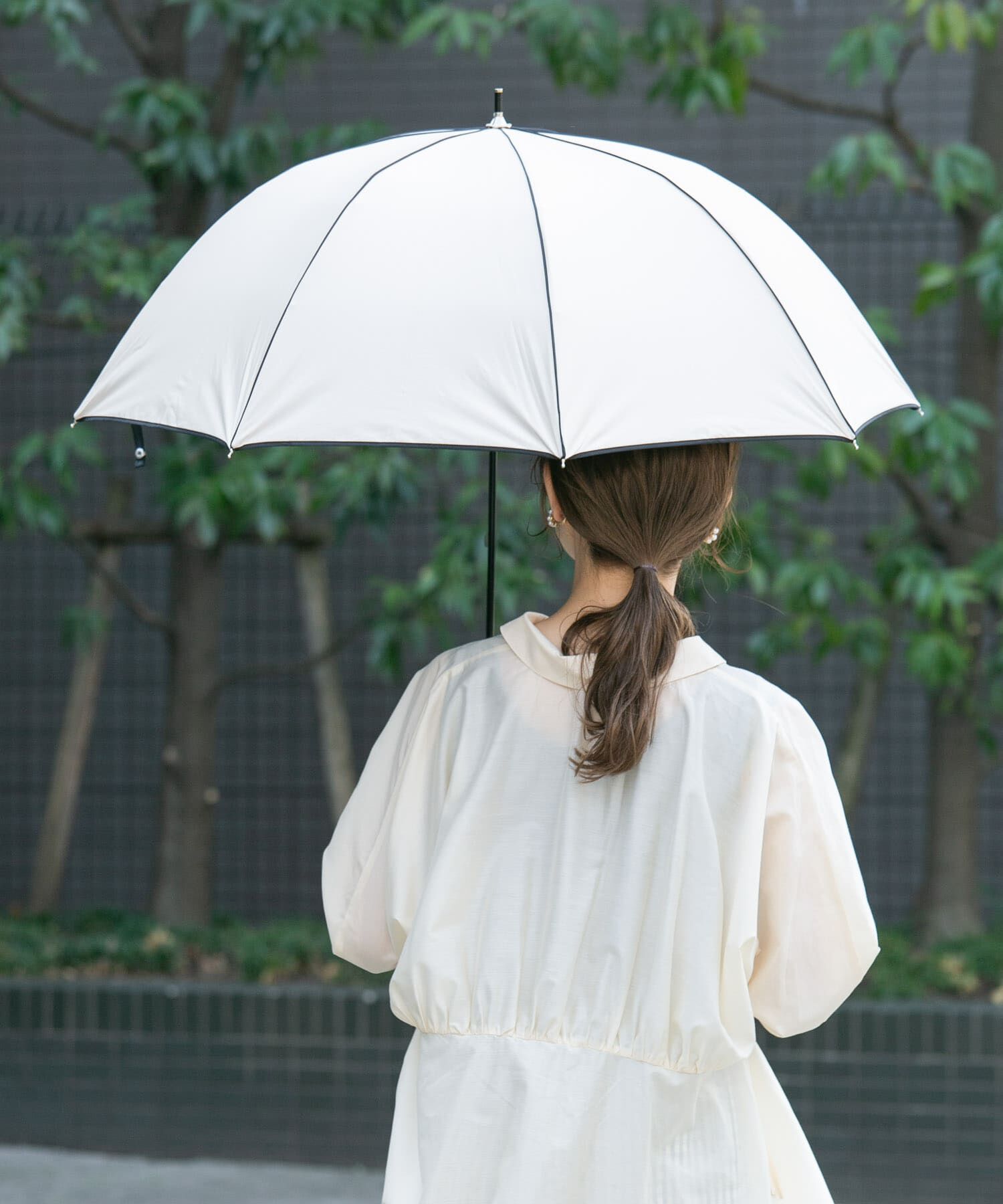 SMELLY「because　晴雨兼用パイピング長傘」|傘|