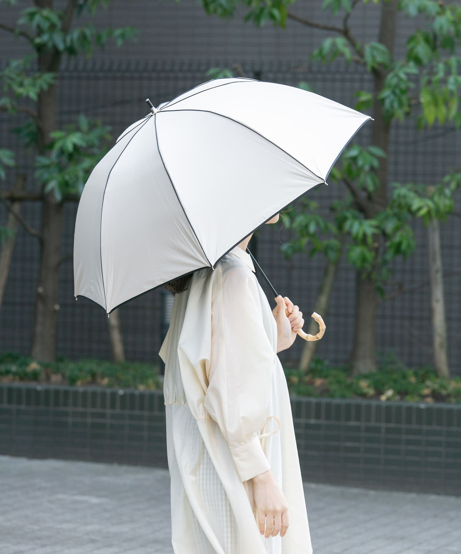 SMELLY「because　晴雨兼用パイピング長傘」|傘|