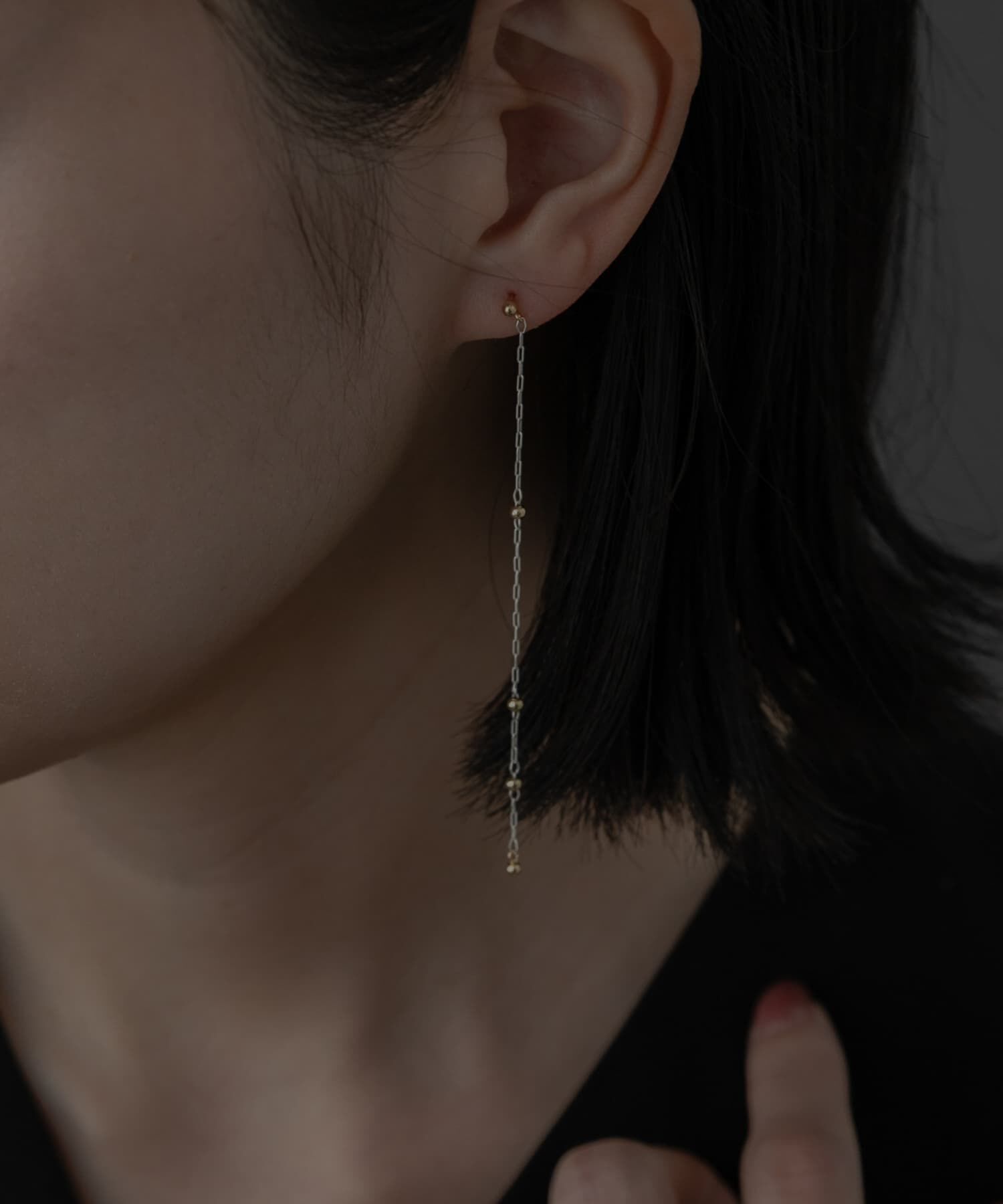 SMELLY「SMELLY so&rsquo;　combination chain pierce」|ピアス|シルバー系その他