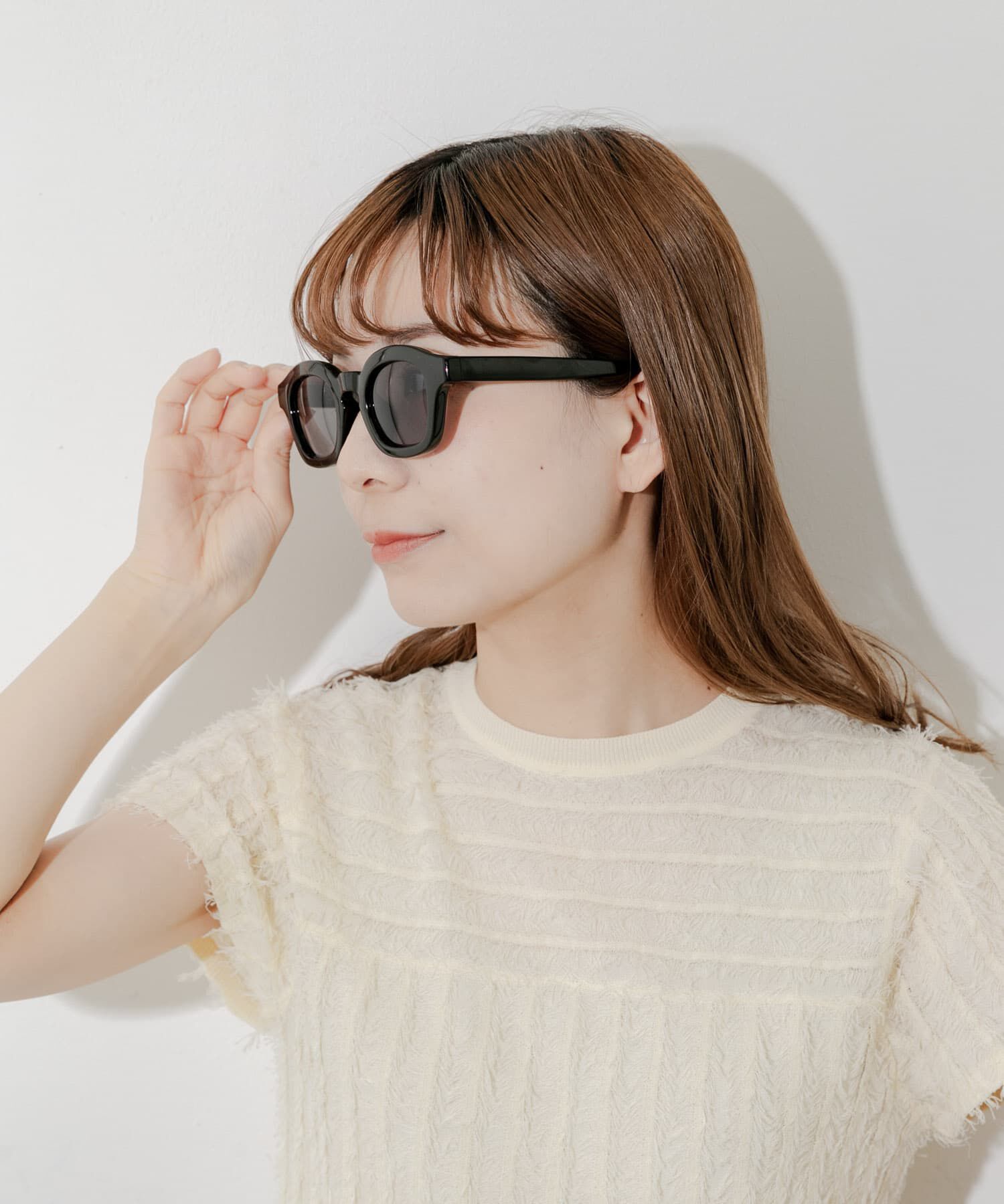 SMELLY「ワイドフレームサングラス」|メガネ|