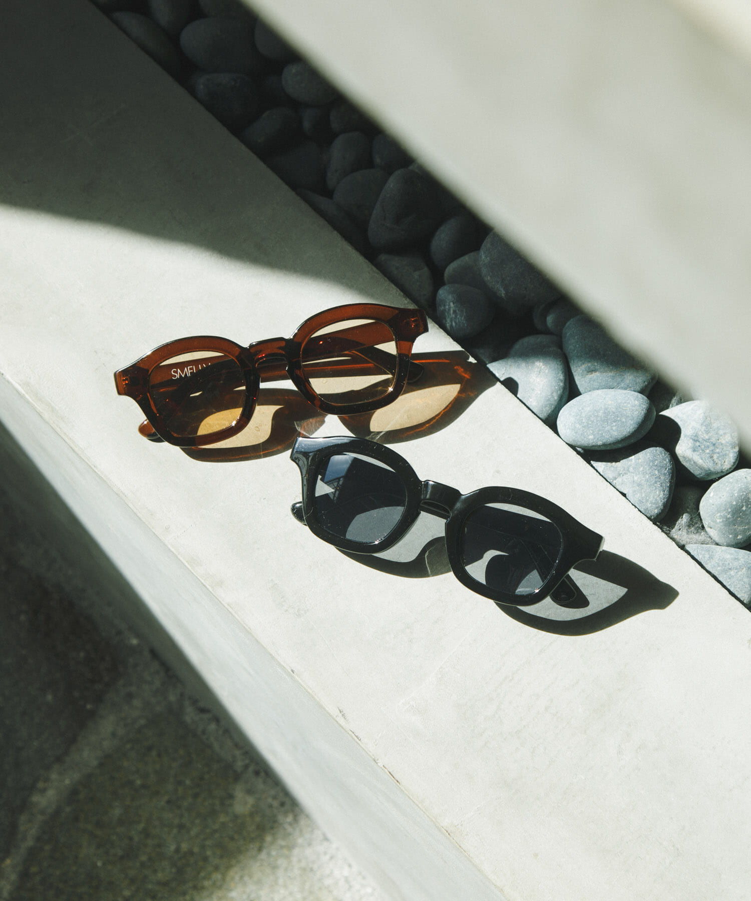 SMELLY「ワイドフレームサングラス」|メガネ|