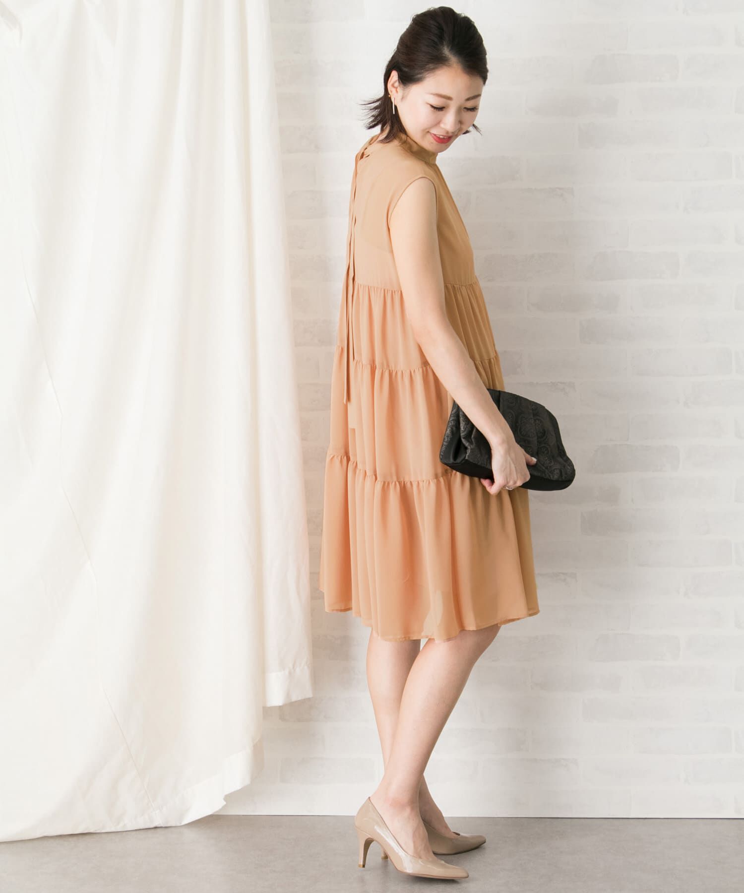 URBAN RESEARCH ROSSO「kaene　シフォンティアードワンピース」|ワンピース|