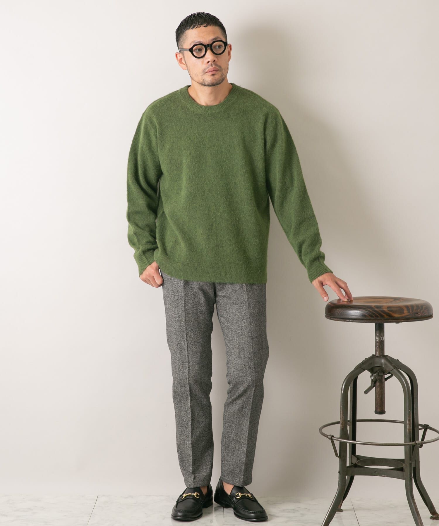 URBAN RESEARCH ROSSO「『XLサイズあり』ウールシャギーニット」|ニット・セーター|