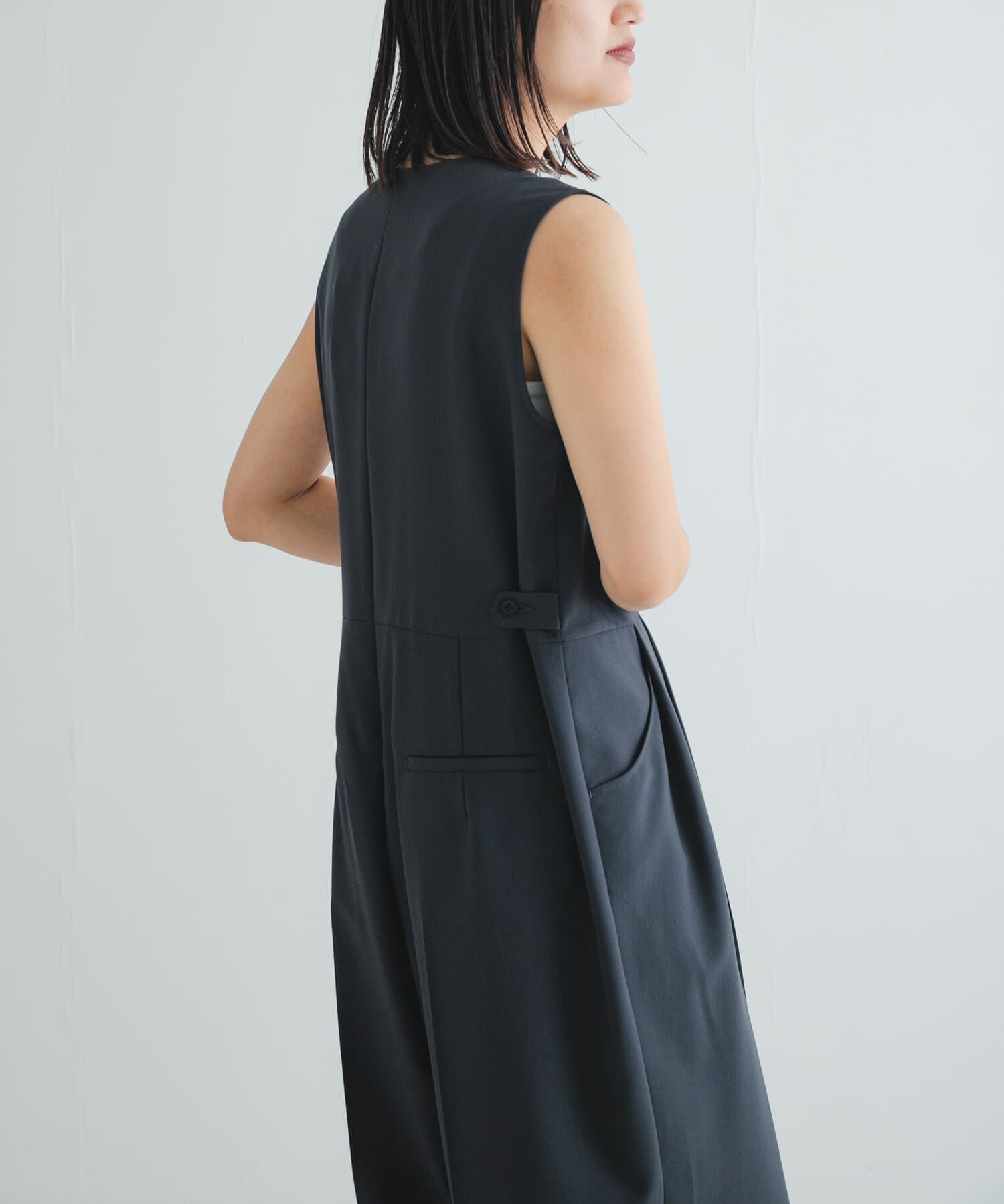 URBAN RESEARCH「Uネックタックオールインワン」|スカート|