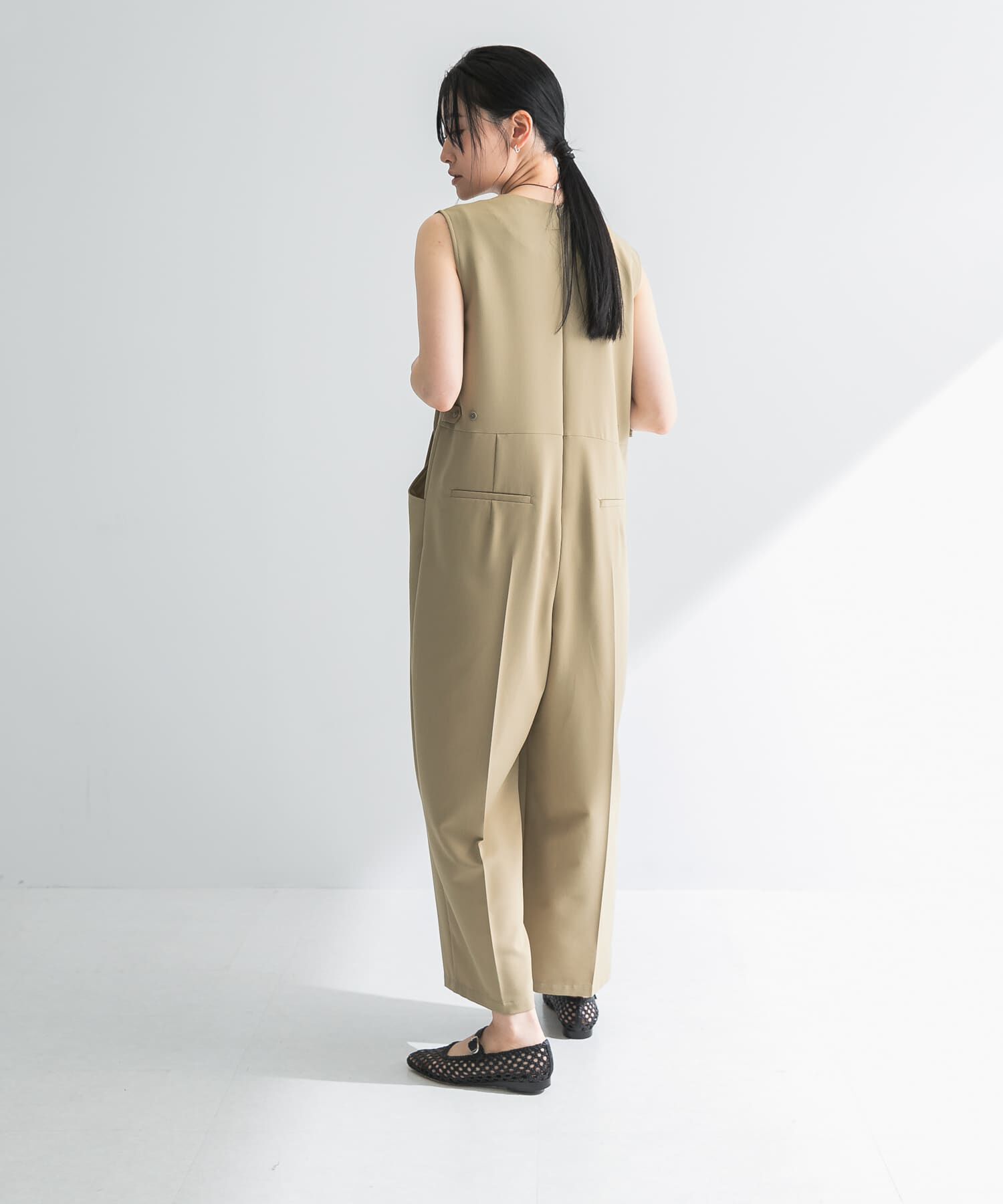 URBAN RESEARCH「Uネックタックオールインワン」|スカート|