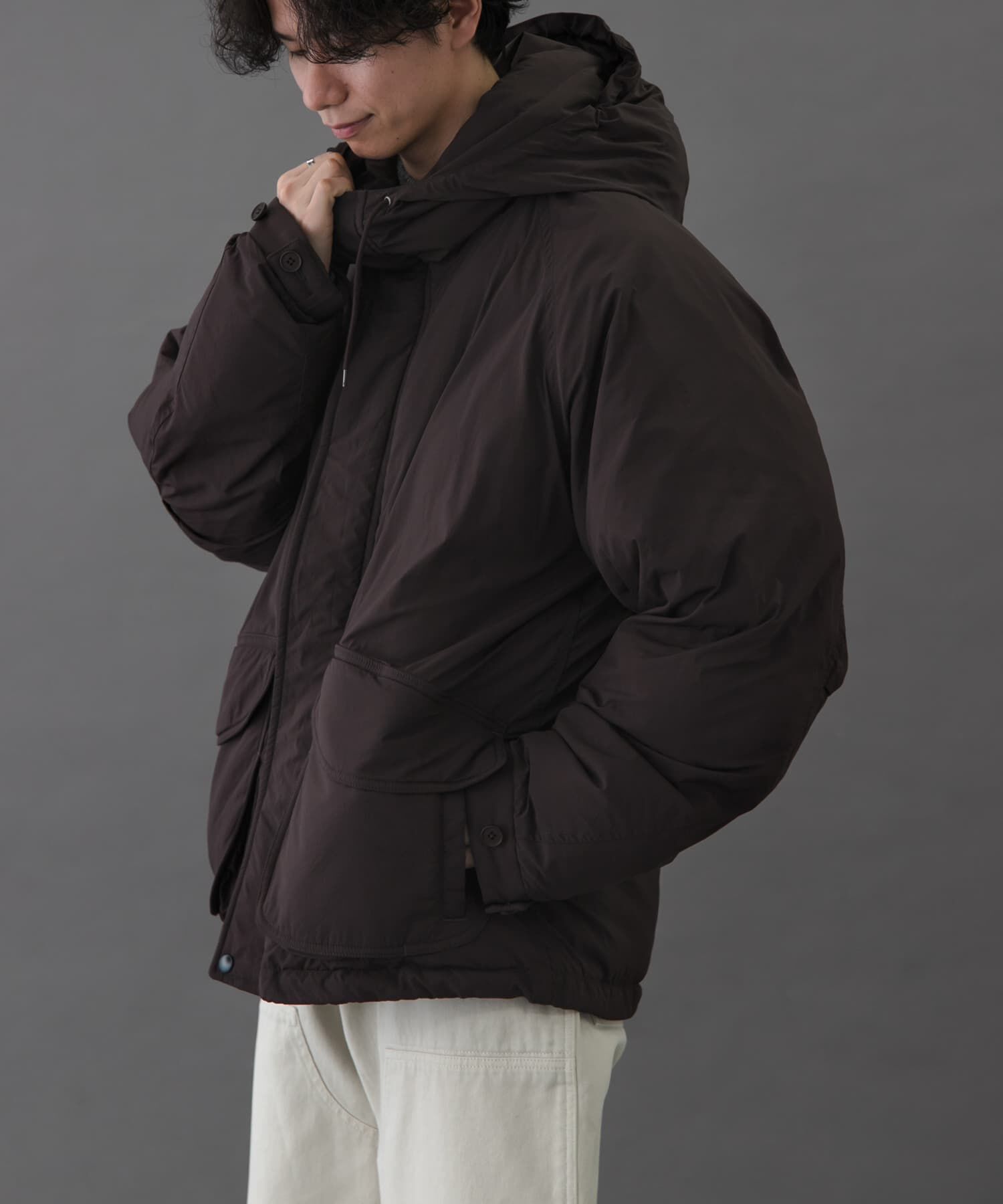 URBAN RESEARCH DOORS「FORK&SPOON 　SORONAフーディーブルゾン」|ブルゾン・スタジャン|