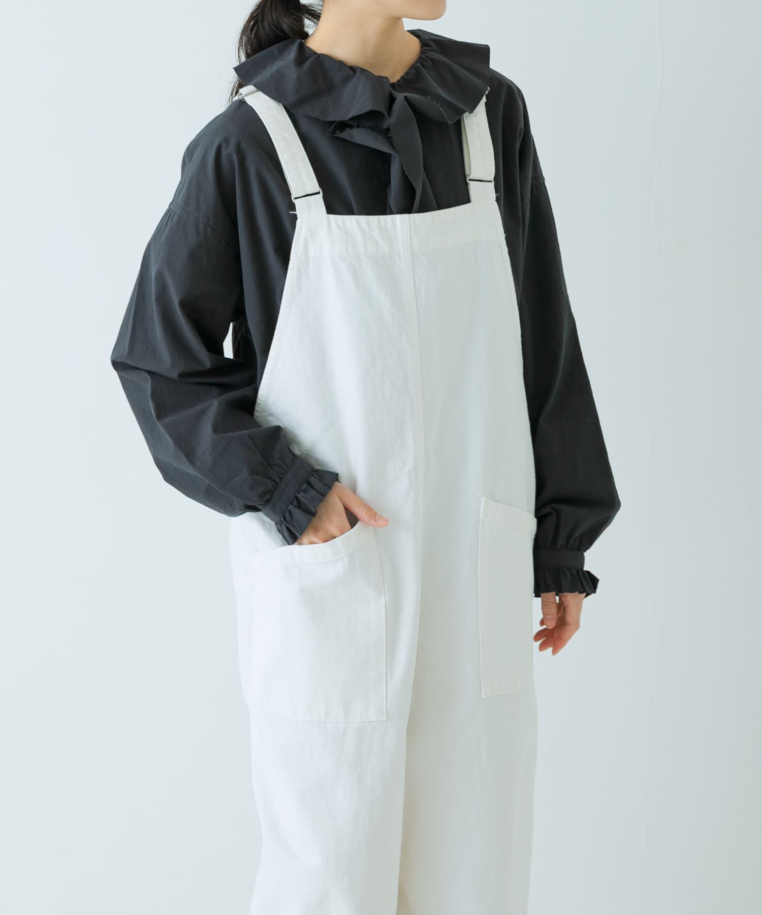 かぐれ「コットンフリルカラーシャツ」|シャツ・ブラウス|