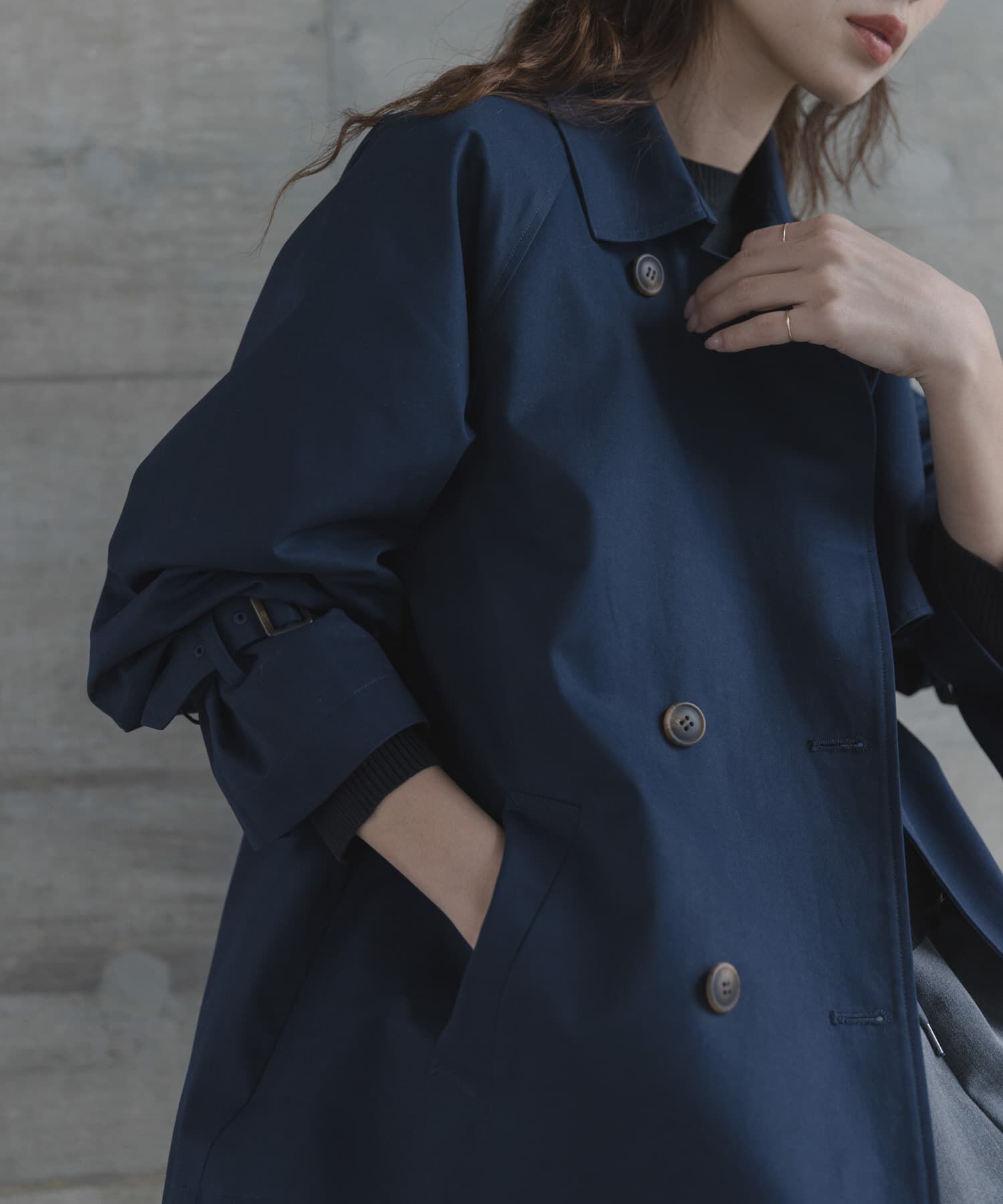 Sonny Label 「撥水ショートトレンチコート」|トレンチコート|