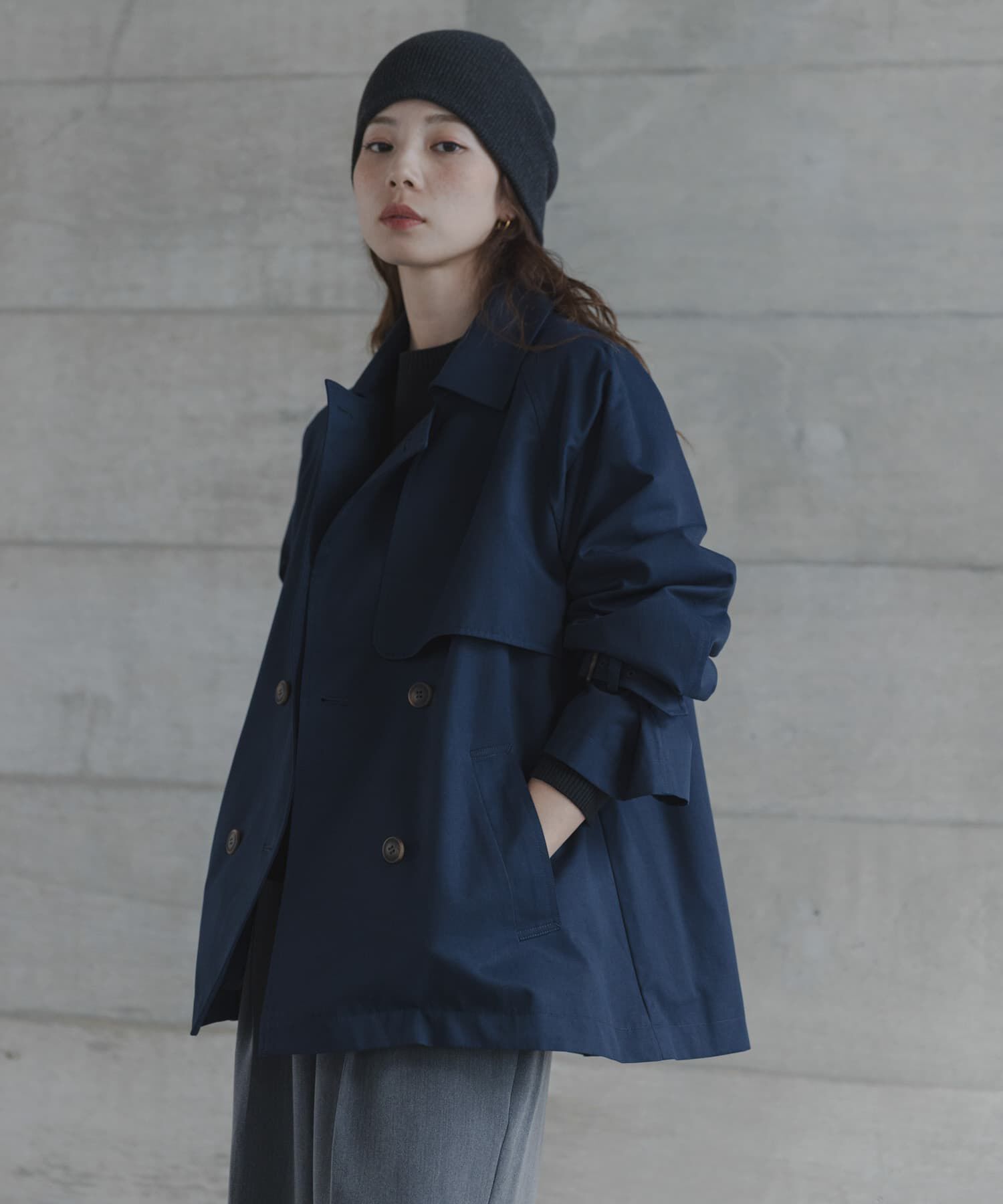 Sonny Label 「撥水ショートトレンチコート」|トレンチコート|