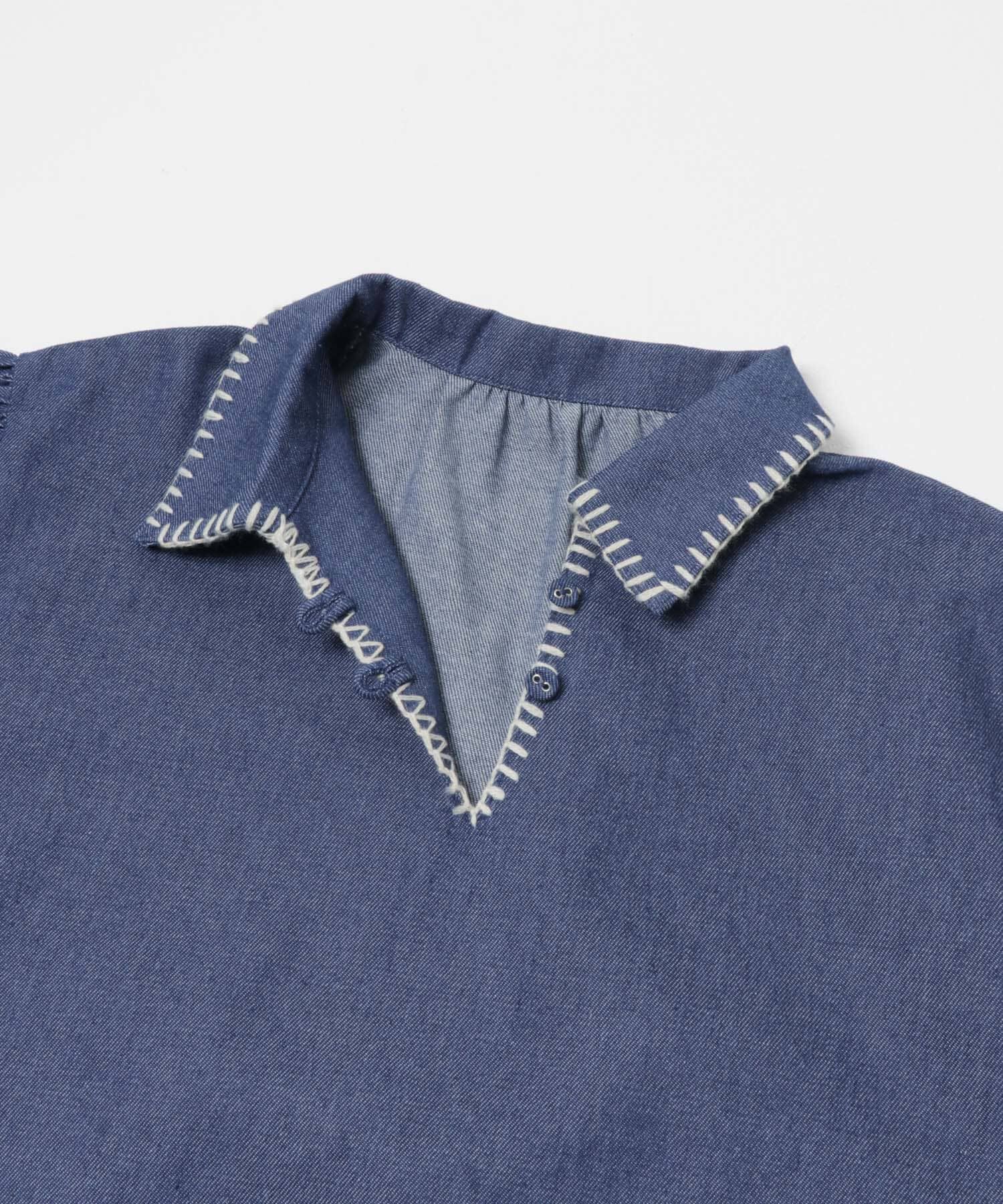 URBAN RESEARCH DOORS「『150サイズあり』デニム刺繍ワンピース(KIDS)」|ワンピース|