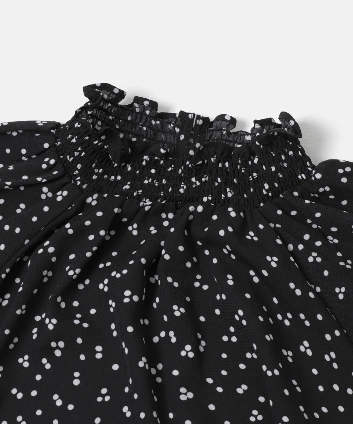 URBAN RESEARCH ROSSO「『WEB/一部店舗限定』ウォッシャブルランダムドットブラウス」|シャツ・ブラウス|