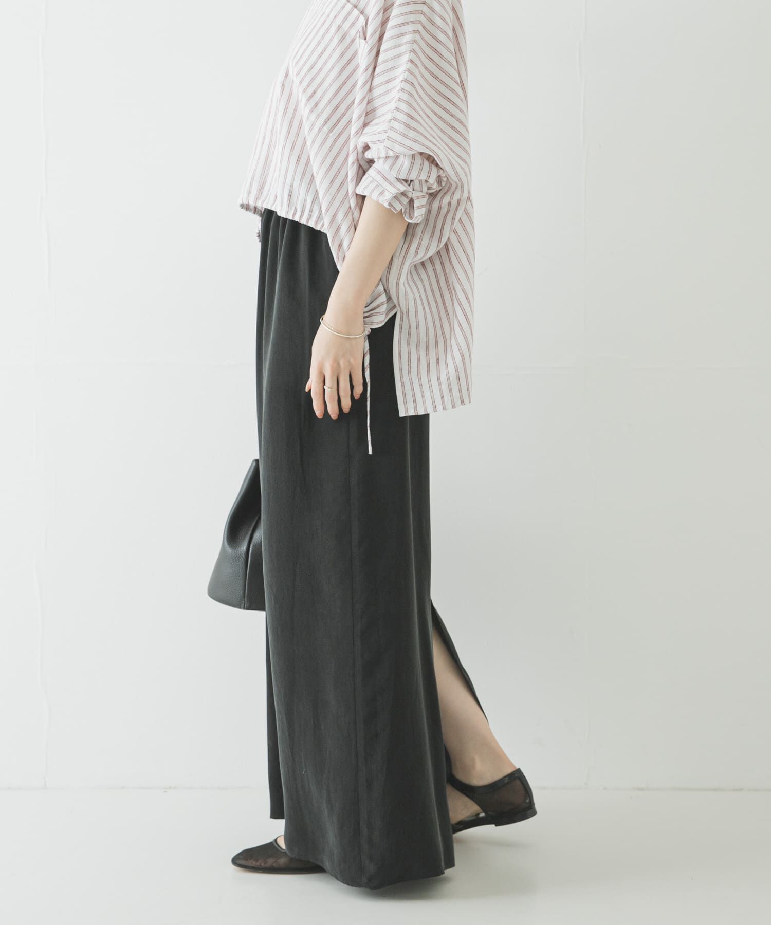 URBAN RESEARCH「キュプラギャザーIラインスカート」|スカート|