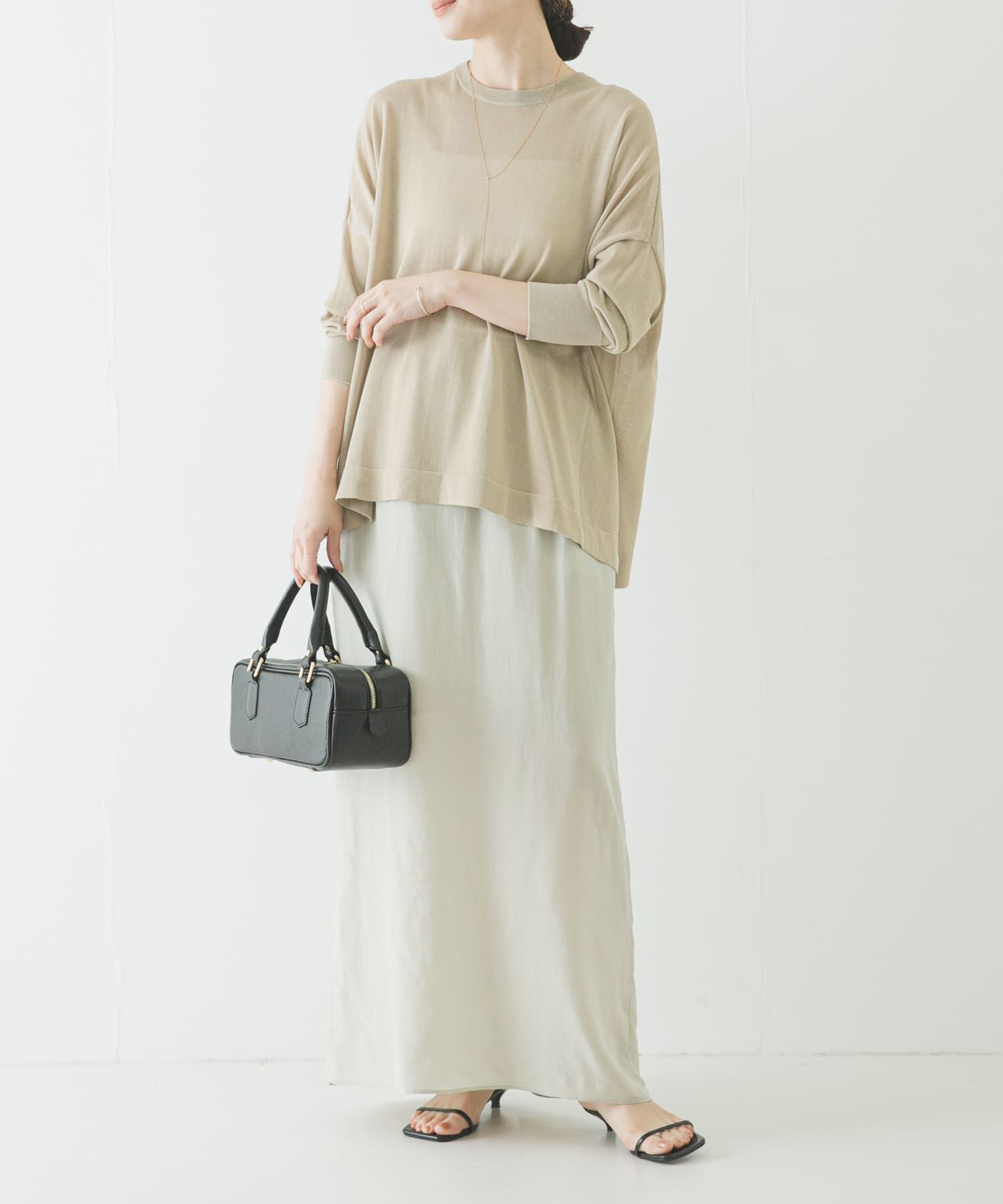 URBAN RESEARCH「キュプラギャザーIラインスカート」|スカート|