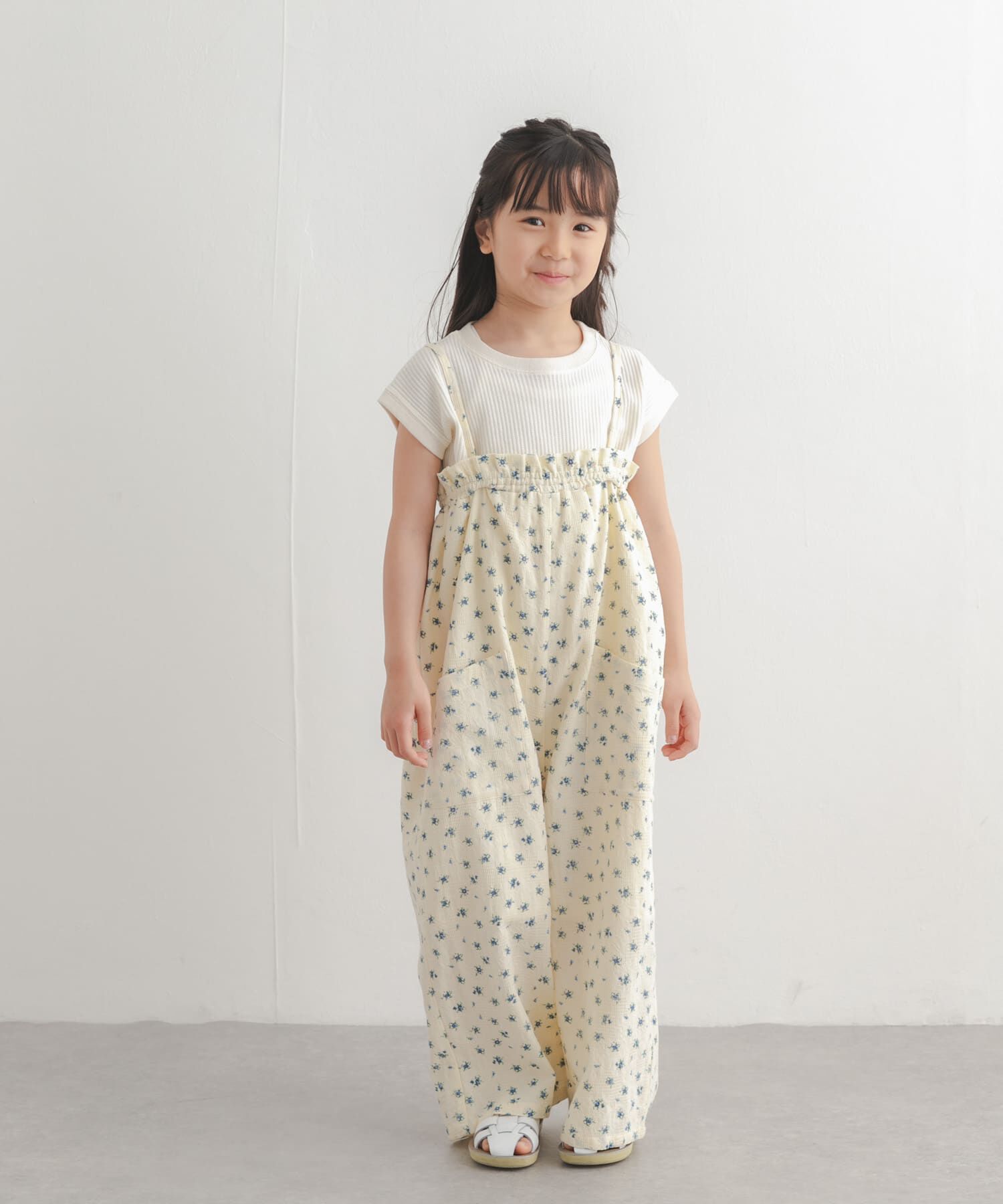 URBAN RESEARCH DOORS「フリルバギーキャミサロペット(KIDS)」|ワンピース|