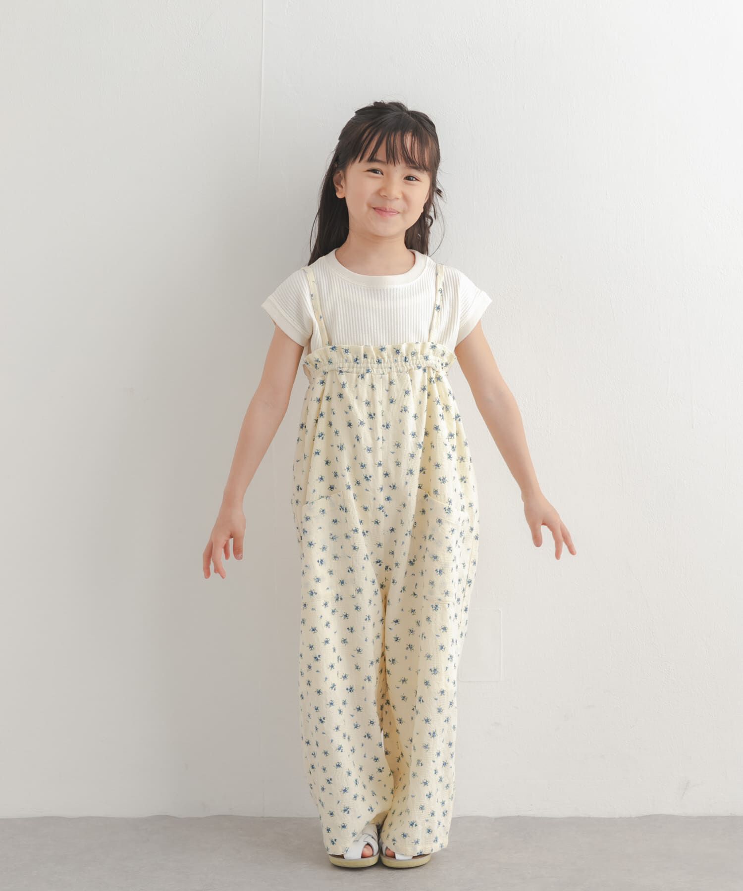 URBAN RESEARCH DOORS「フリルバギーキャミサロペット(KIDS)」|ワンピース|