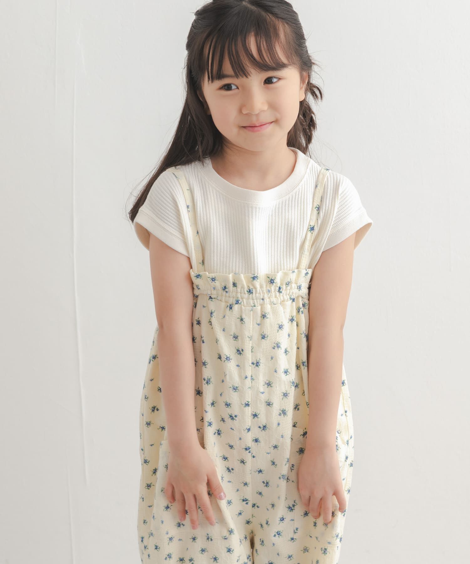 URBAN RESEARCH DOORS「フリルバギーキャミサロペット(KIDS)」|ワンピース|