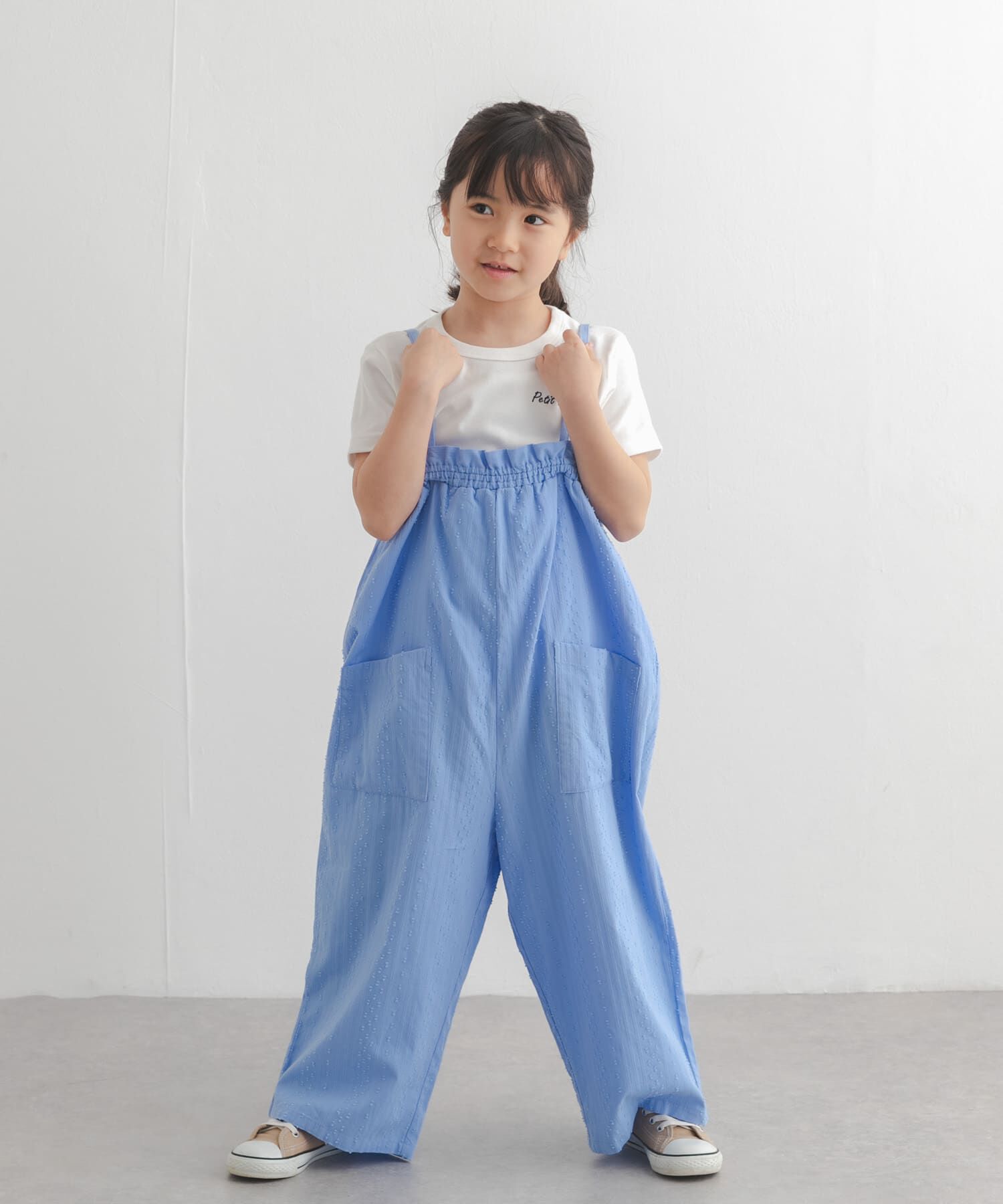 URBAN RESEARCH DOORS「フリルバギーキャミサロペット(KIDS)」|ワンピース|