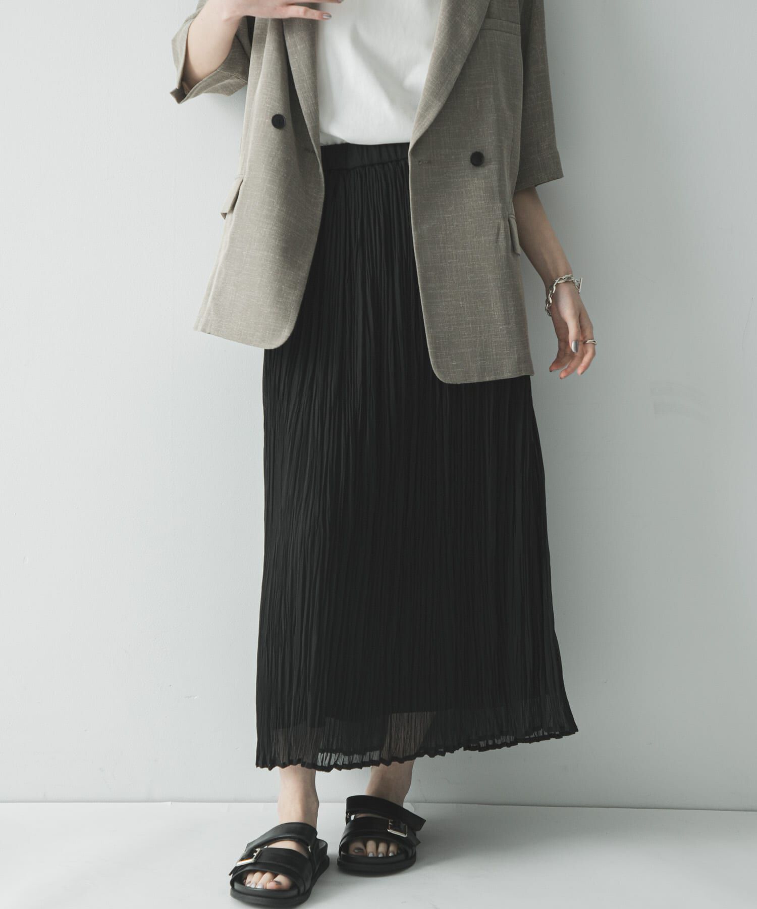 URBAN RESEARCH「シアープリーツイージースカート」|スカート|