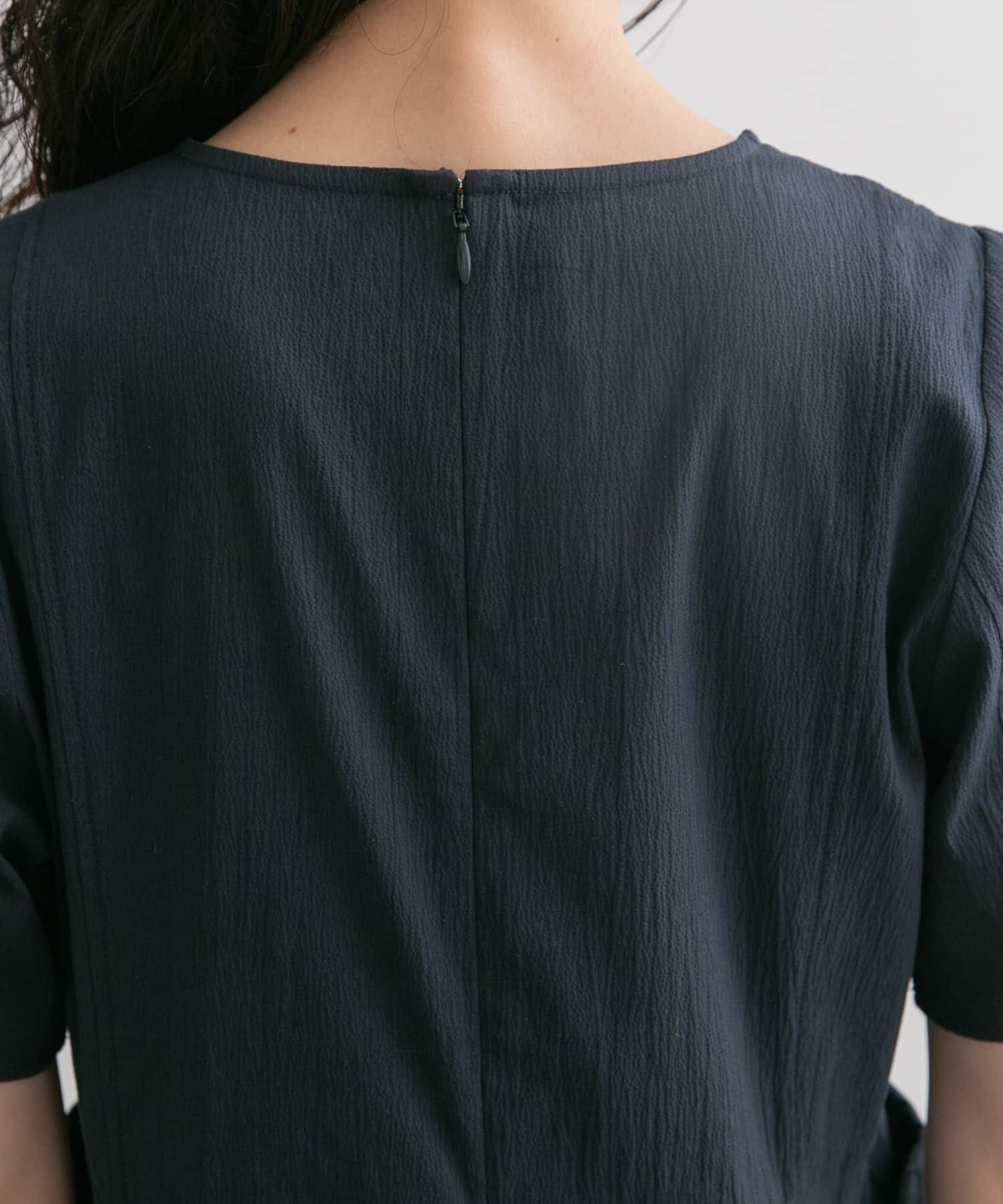  「サイドポケットコクーンワンピース」|ワンピース|