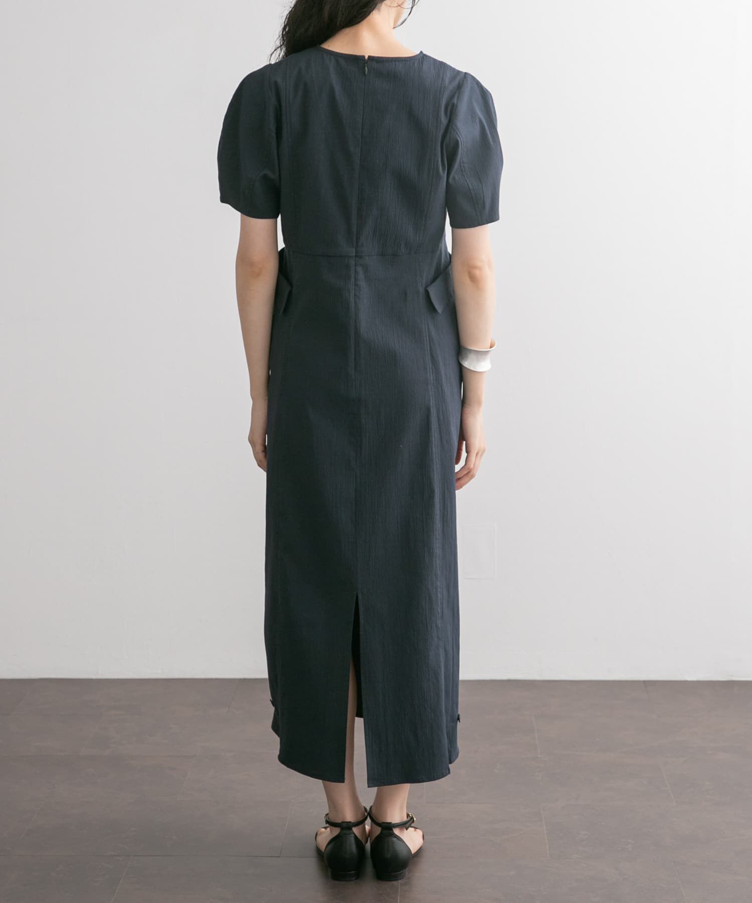  「サイドポケットコクーンワンピース」|ワンピース|