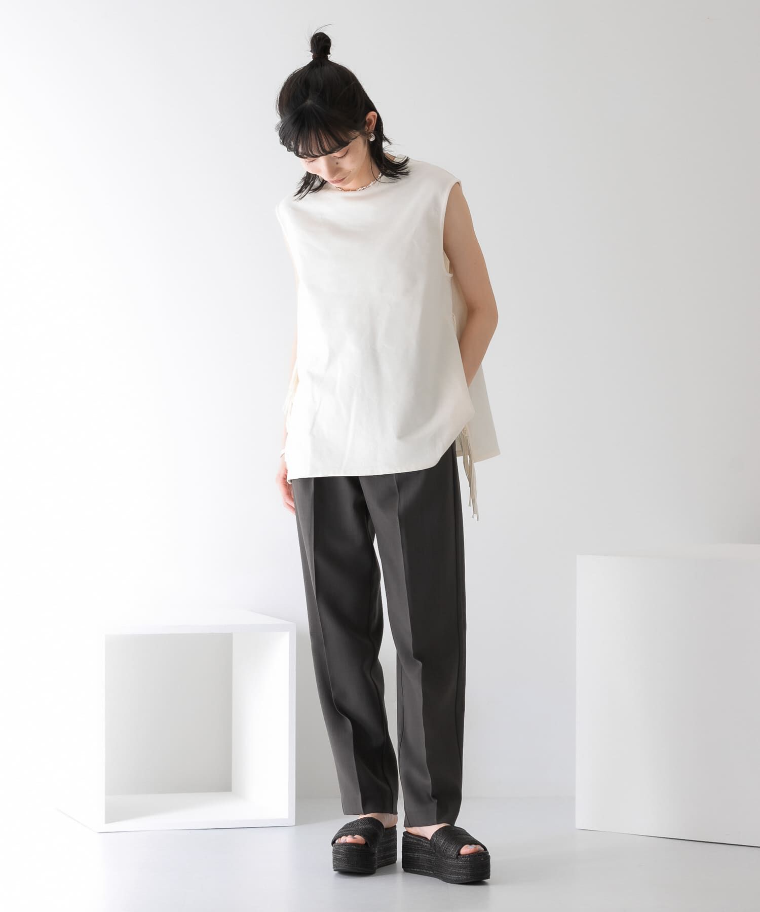  「illi　ワンタックセンタープレスパンツ」|その他|